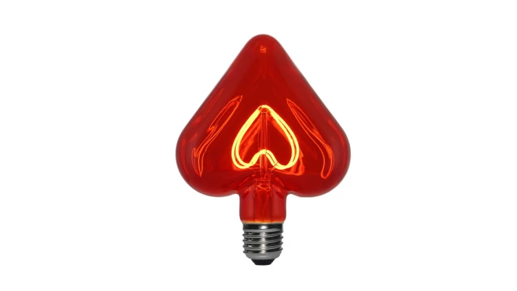 Żarówka LED VINT FIL HEART 5W RED 2000K FILAMENT 700183.0DA