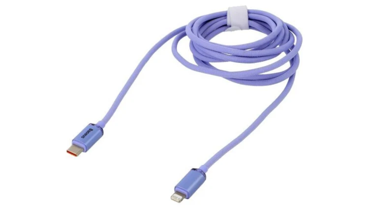 Kabel USB 2.0 Apple Lightning wtyk - USB C wtyk 2m fioletowy CAJY000305