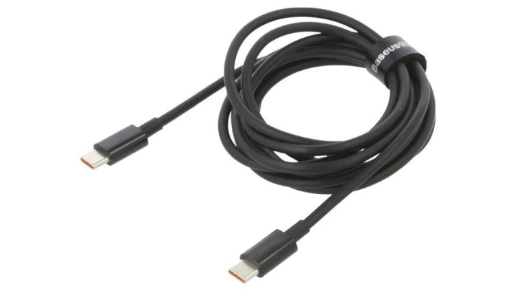 Kabel USB C wtyk z obu stron 2m czarny 100W CATYS-C01