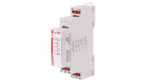 Przekaźnik: instalacyjny monostabilny DPDT 8A 90x17,5x64,6mm RPI-2P-A24