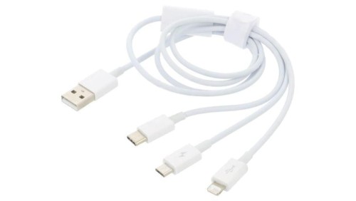 Kabel High Speed,USB 2.0 0,5m biały 3,5A P10320105221-01
