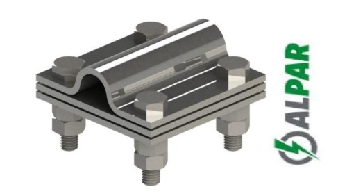 Złącze krzyżowe uchwyt krzyżowy uziomowy fi16 nierdzewny G9033N