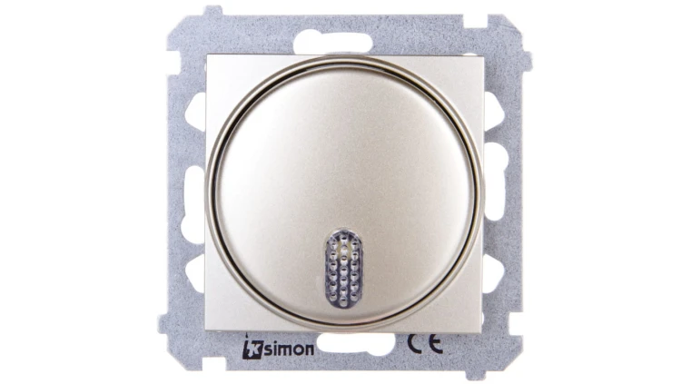 Simon 54 Dzwonek elektroniczny 230V złoty mat DDS1.01/44