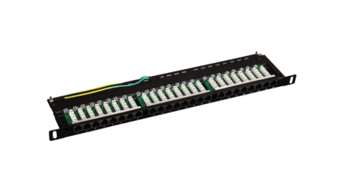 Patch panel OPTIMUM UTP kat.5e 24 porty LSA 0.5U PK032