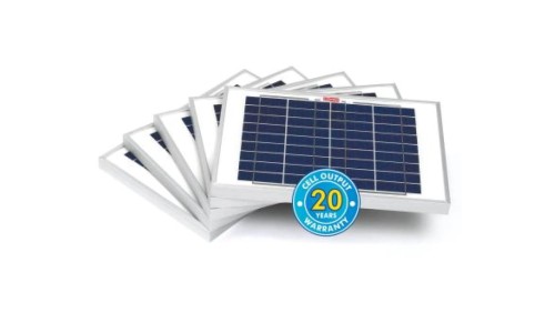 Panel słoneczny, 10W, 22V, 397x280x25mm, RS PRO /zestaw 5szt./