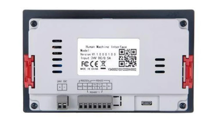 Panel operatorski HMI dotykowy 4,3 cala RS PRO rozdzielczość: 480 X 272pikseli LCD, TFT IP65 COM1: RS422/RS485,