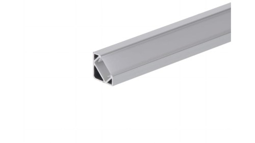 Profil led Corner 1m anodowany z osłoną mleczną MLF
