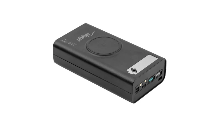 Obudowa Power Bank Akyga AK-BC-05 37 000mAh 22.5W QI PD QC 4+ USB-C 2xUSB-A Lightning 12x 18650