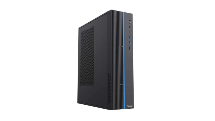 Obudowa SFF Akyga AK-302-01BL USB-C + 2x USB 3.0 + USB 2.0 czarna bez PSU