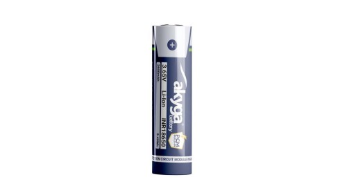 Akumulator litowo-jonowy Akyga AKY2454 INR18650-26M-PCM Li-Ion 3.65V / 2600mAh z zabezpieczeniem