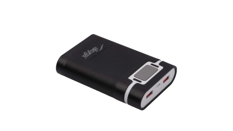 Obudowa Power Bank Akyga AK-BC-03 10 000mAh 22.5W PD Quick Charge 4+ USB-C 2xUSB-A 4x Li-Ion 18650
