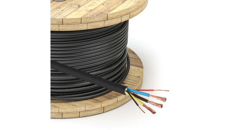 Kabel zasilający EV Akyga AK-SC-E24 CU 3x6mm² + 2x0.75mm² 1-faza 32A 450/750V 1mb