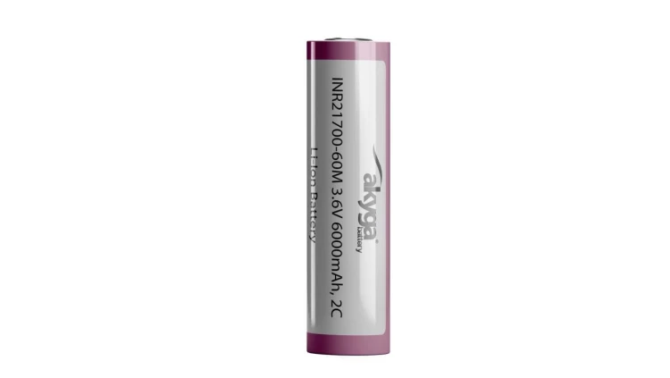 Akumulator litowo-jonowy Akyga AKY2185 INR21700-60M 2C Li-Ion 3.6V / 6000mAh