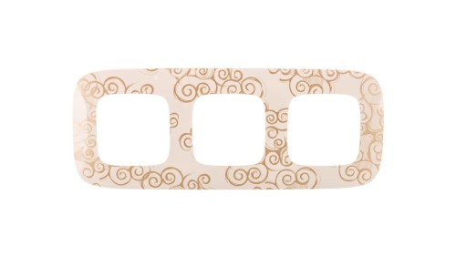 VALENA ALLURE Ramka potrójna arabeska złoto 754353