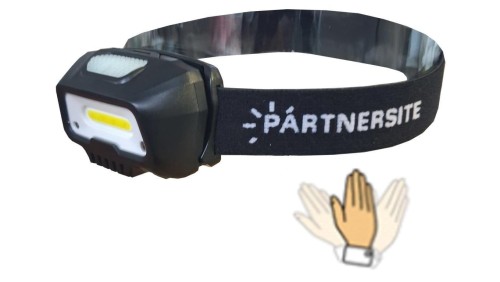 Akumulatorowa latarka czołowa LSR4HF 3W 350Lm LED COB USB-C czujnik ruchu 16165 PARTNERSITE