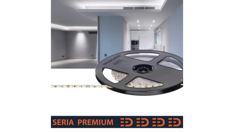 Taśma Premium 12V Slim 4mm 120led 6500K 1000lm SMD2835 (100) PL3Y