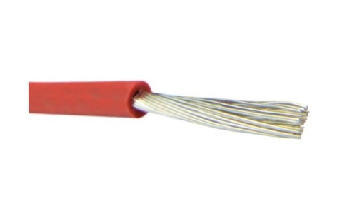 Kabel silikonowy SIF 180C 300/500V 10 ciepłoodporny LSOH czerwony linka TKD /100m/