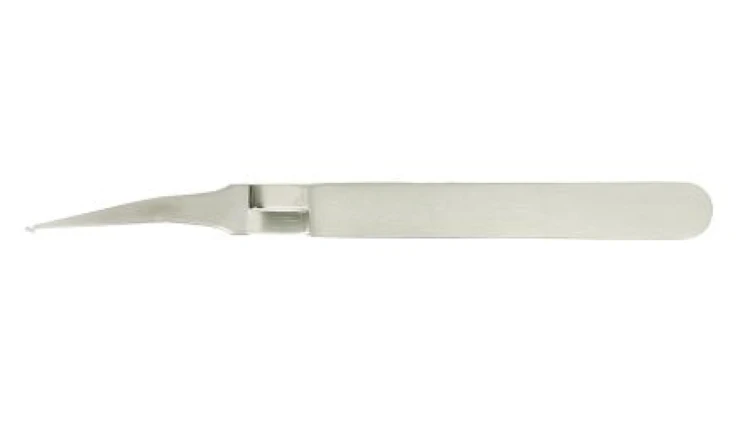 Pęseta, dł. +120, antymagnetyczna SM104.SA, materiał: Stal nierdzewna, RS PRO
