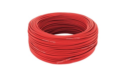 Kabel przeciwpożarowy parowany HTKSHekw 1x2x1,4mm FE180 PH120 E90 czerwony 225V ekranowany bezhalogenowy Cca drut Bitner /100m/