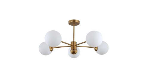 Lampa wisząca Roma 5 złota LP-1345/5P GD Light Prestige