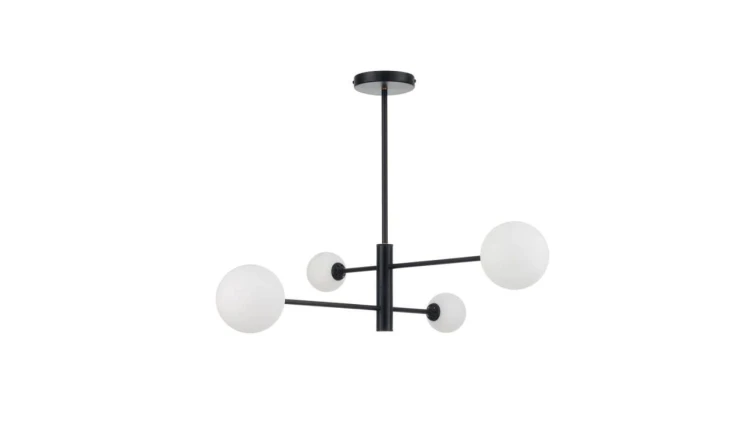 Lampa wisząca czarna DORADO 4 LP-002/4P BK Light Prestige