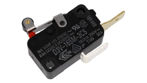 Mikroprzełącznik SNAP ACTION z dźwignią (z rolką) SPST-NO D3V-165M-3C5