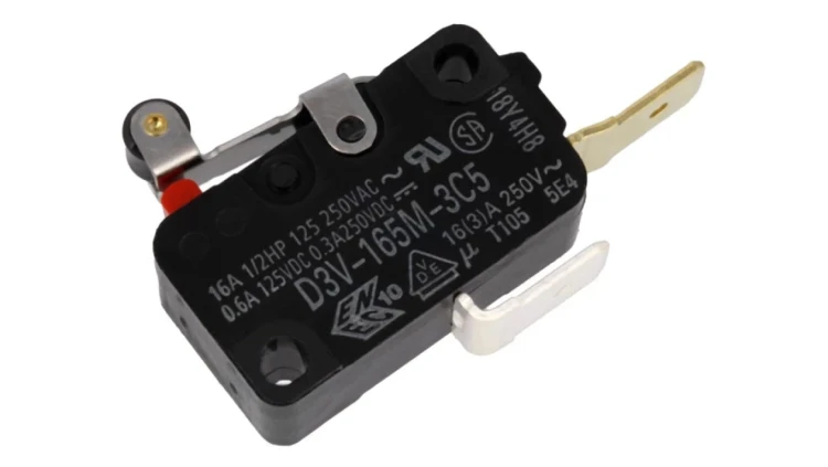 Mikroprzełącznik SNAP ACTION z dźwignią (z rolką) SPST-NO D3V-165M-3C5