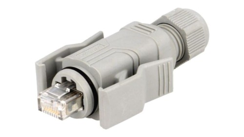 VS08-QRJ45/IP67 Złącze RJ45, wtyk, Variosub, il.pinów: 8, Kat: 5e, ekranowane, 8p8c, IP67