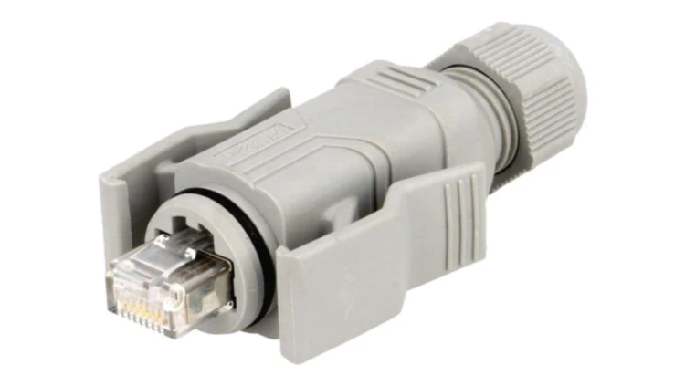 VS08-QRJ45/IP67 Złącze RJ45, wtyk, Variosub, il.pinów: 8, Kat: 5e, ekranowane, 8p8c, IP67