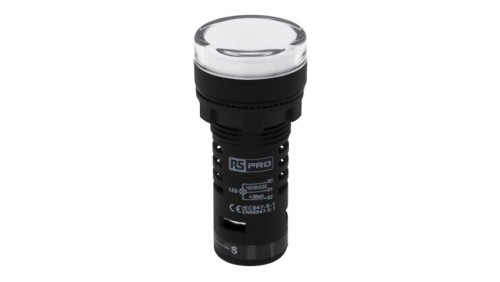 Lampka kontrolna w komplecie z układem testowym, Ø 22mm, IP65, RS PRO