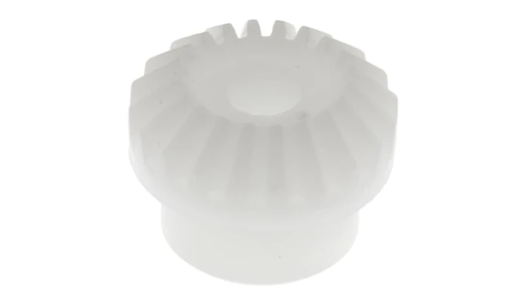 Przekładnia stożkowa, POM, zęby: 20, Skośne, skok: 0.5mm, kąt: 20, otwór: 3mm, 110 → 120HRR