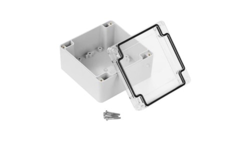 Obudowa ekranowana Szary IK07, IP67 Poliuretan, 105 x 105 x 60.1mm, RS PRO