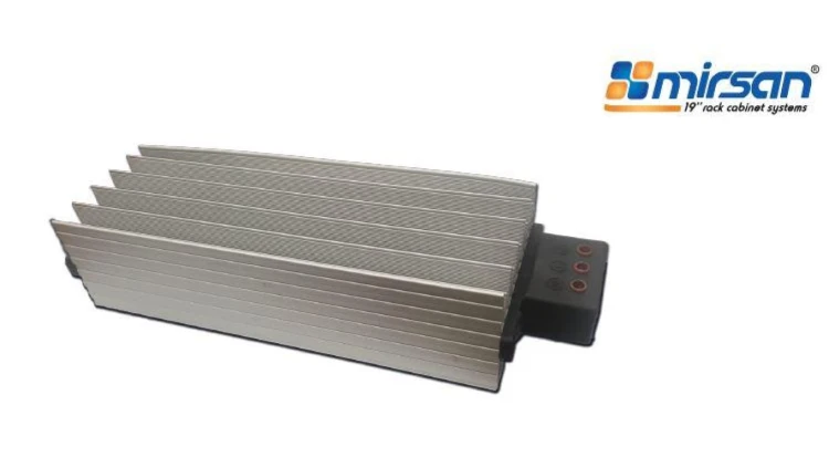 MIRSAN Grzałka do szaf IP 50W z termostatem i okablowaniem