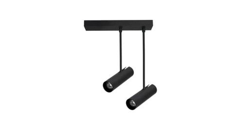 Lampa wisząca czarna VENTA z szklanym bursztynowym kloszem na E14 K-5120 Kaja Lighting