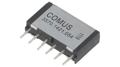 Przekaźnik kontaktronowy DPST-NO Ucewki: 5VDC 500mA 10W THT 3570.1421.054