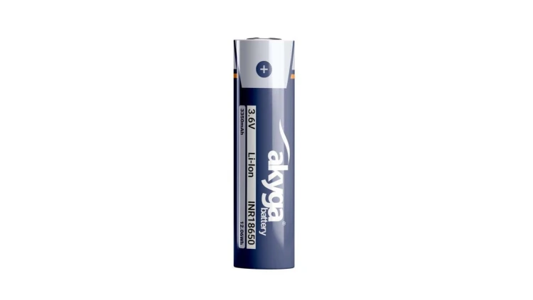 Akumulator litowo-jonowy Akyga AKY1382 INR18650-34M Li-Ion 3.6V / 3350mAh