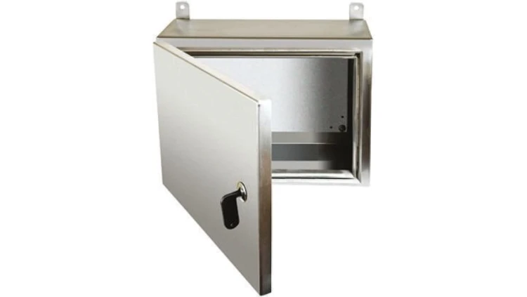 Szafka ścienna rozdzielcza, materiał: Stal nierdzewna 316, IP69K, 400 x 600 x 200mm, RS PRO
