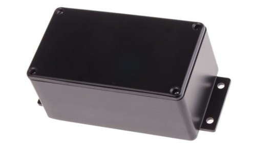Obudowa ekranowana Czarny z kołnierzem IP66 Neopren, 139.6 x 63.8 x 55mm, RS PRO