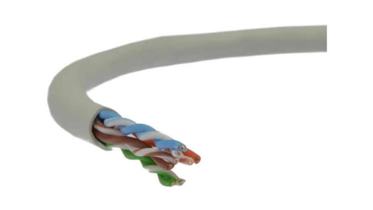 Kabel UTP kat.6 U/UTP 4x2x0,58 linka szara Telegärtner /305m/
