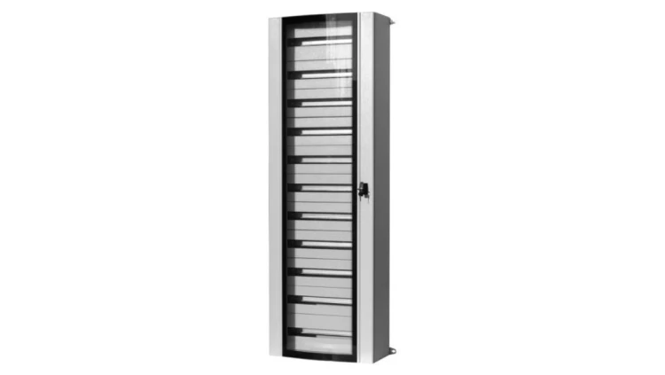 Szafa metalowa MISTRAL szklane drzwi - 600x1800x250 mm 264 modułów, 4 rzędów IP55