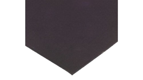 Arkusz gumy, Czarny, 1.5g/cm³, 1m x 600mm x 3mm, RS PRO
