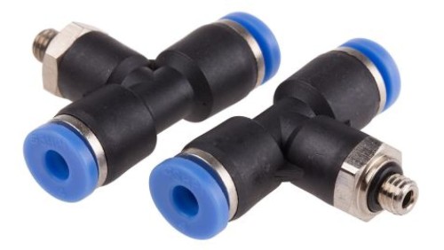 Adapter gwintowany teowy typu gwint – rura, 10 barów