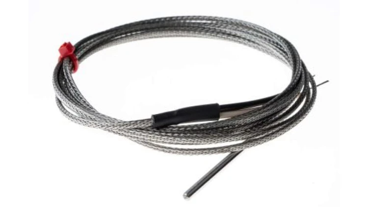 Termopara typ J do +350C 40mm kabel 2m, Włókno szklane IEC