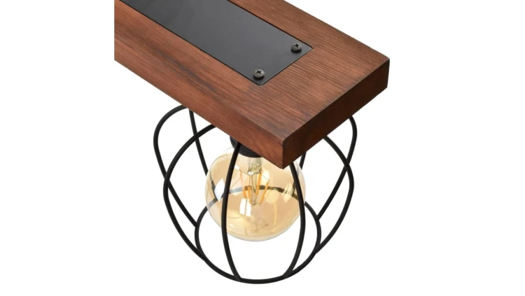 Żyrandol świecznik HARIS czarny na E14 na łańcuszku K-4970 Kaja Lighting