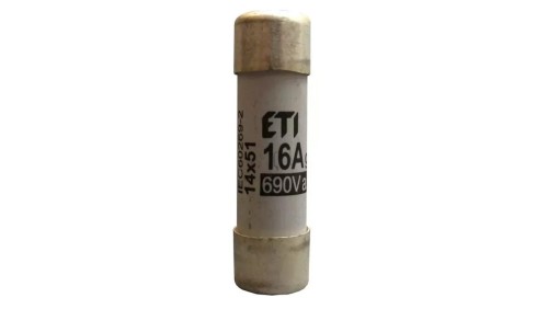 Wkładka bezpiecznikowa cylindryczna 14x51mm 16A gG 690V CH14 002630009
