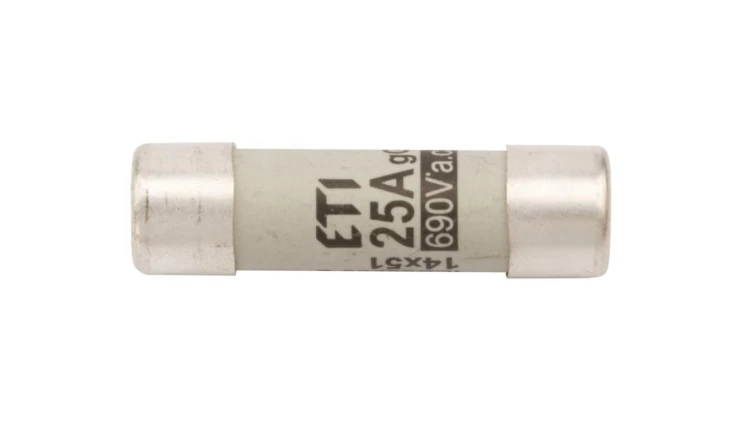 Wkładka bezpiecznikowa cylindryczna 14x51mm 25A gG 690V CH14 002630013