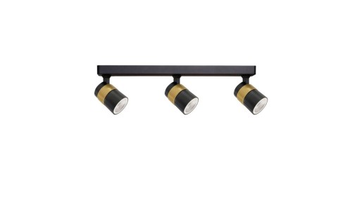 Lampa sufitowa spot Anillo 3 czarny LP-770/3W BK Light Prestige