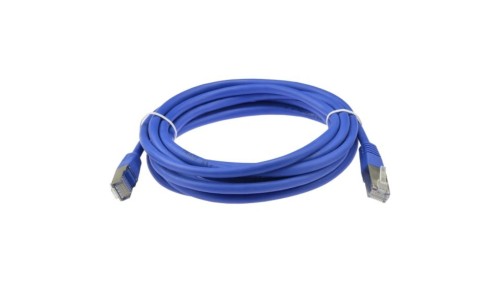 Patchcord FTP kat.5e kabel sieciowy LAN 2x RJ45 linka niebieski 3m