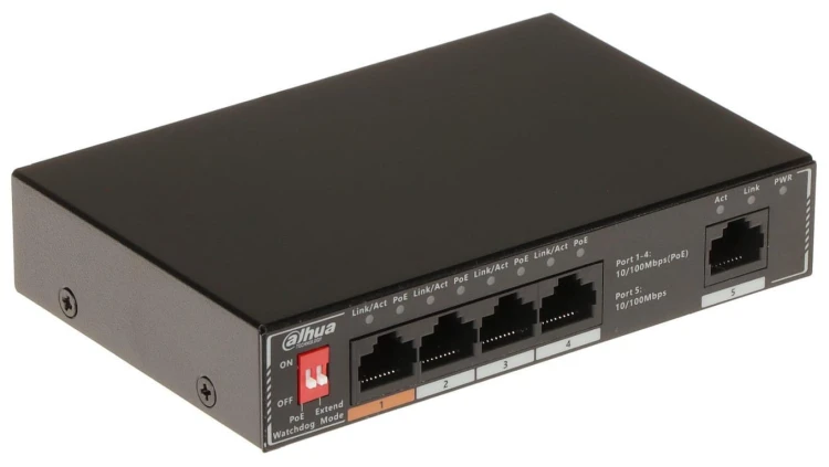 Switch PoE 4-portowy SF1005P