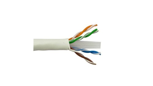 przewód sieciowy CAT6, UTP, LSZH, szpula 305m, biały, HNCPROPLUS-LSZH-WT-B2